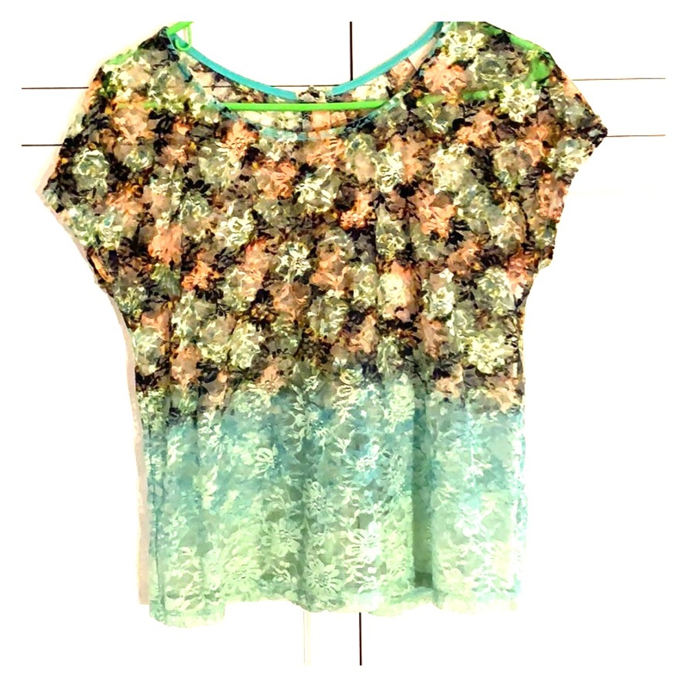 Lace flower top